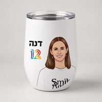 כוס מאויירת לשתייה בעיצוב אישי – אפשרות עיצוב 7