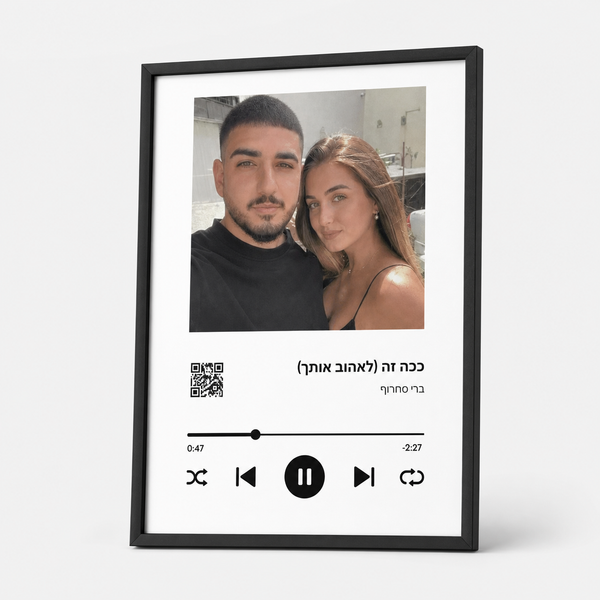 "Music Moment" ממוסגר בעיצוב אישי – קופי בלוק