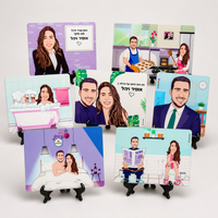 סט מושלם לבית בעיצוב אישי – מתנה מקורית בעבודת יד מישראל | קופי בלוק